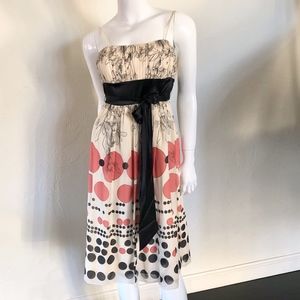 🌺 Max & Cleo Abstract Floral Print dress Size 6 Worn once.